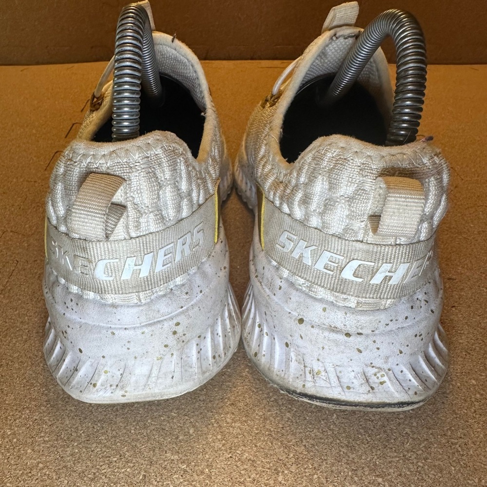 Skechers Work Relaxed Fit SR White Gold Slip Resistant Shoes 108133 Womens 7 - Picture 4 of 11